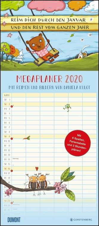 Mega-Familienkalender 2020 Reim dich durchs Jahr - Von Daniela Kulot - Mit 6 Spalten