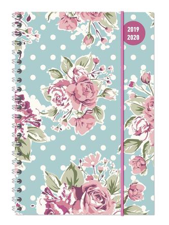 Collegetimer A5 Woche Roses Ringbuch 2019/2020