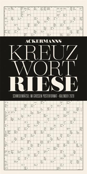 Kreuzwortriese - Kreuzworträtsel-Kalender 2020
