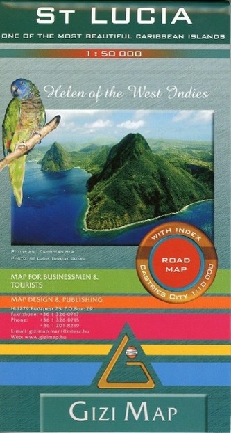 Saint Lucia Geographical Map 1 : 50 000