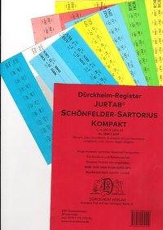 SCHÖNFELDER // SARTORIUS KOMPAKT Dürckheim-Griffregister Nr. 2559 (2019/174.EL)