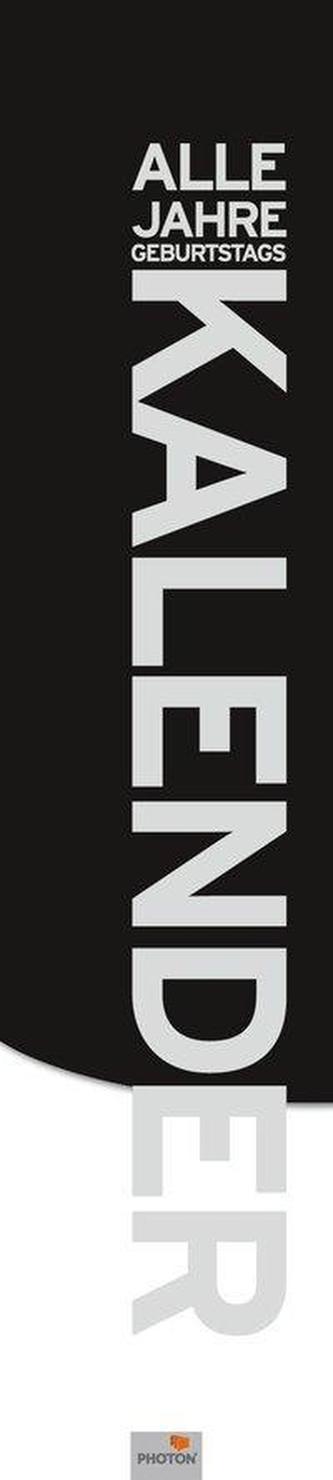 GEBURTSTAGSKALENDER ALLE JAHRE