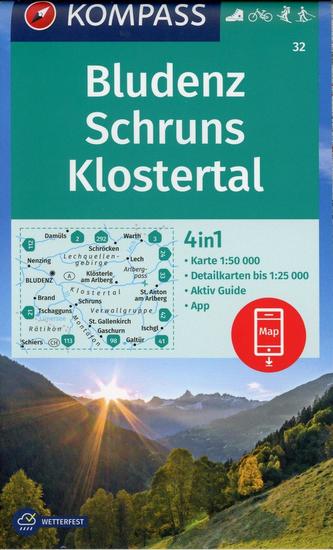 Bludenz, Schruns, Klostertal 1:1:50 000