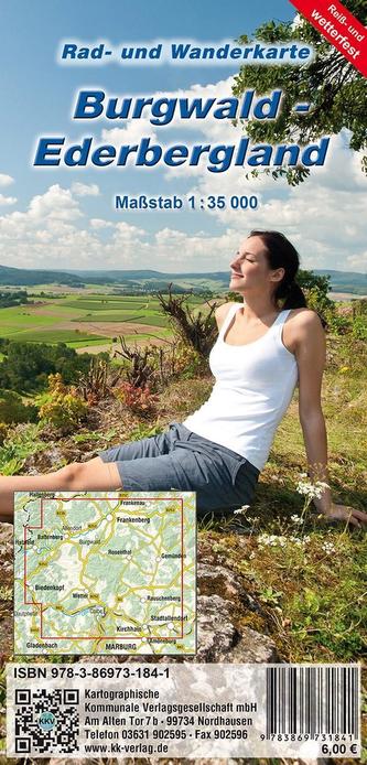 Rad- und Wanderkarte Burgwald - Kellerwald 1 : 50 000