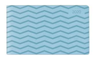 Ladytimer TO GO Deluxe Pastel Blue 2020 - Taschenkalender quer (15 x 9)