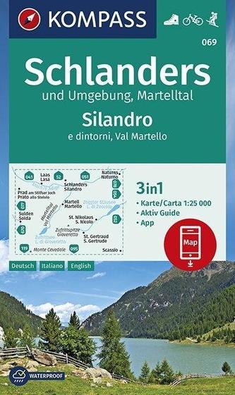 Schlanders und Umgebung, Martelltal,Silandro e dintorni, Val Martello 1:25 000