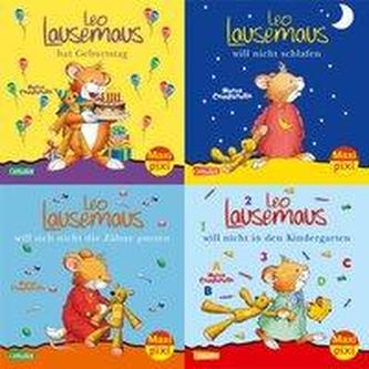 Maxi-Pixi-Serie Nr.14: 4er Bundle Leo Lausemaus (4x1 Exemplar)