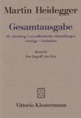 Gesamtausgabe Bd. 64. Der Begriff der Zeit