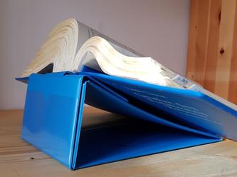 Dürckheim Leseständer, FALTBAR-BLAU ZIEGLER-TREMEL