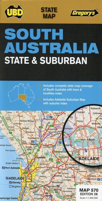 South Australia State & Suburban 1 : 1 900 000