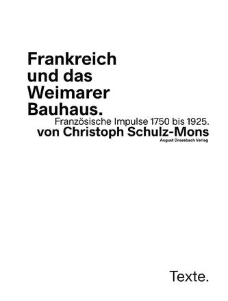 Frankreich und das Weimarer Bauhaus