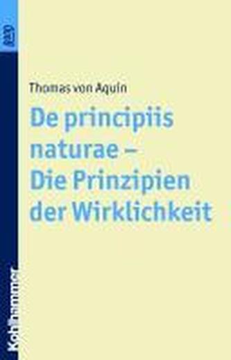 De principiis naturae - Die Prinzipien der Wirklichkeit De principiis naturae - Die Prinzipien der Wirklichkeit