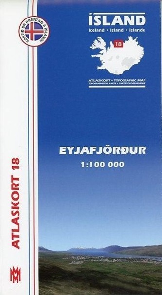 Island Atlaskort 18 Eyjafjördur 1:100.000