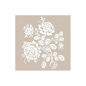 Šablona Cadence - růžičky / 21x30 cm