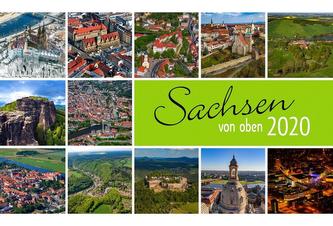 Sachsen von oben 2020 45x30 cm