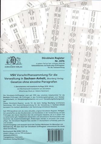 VSV Sachsen-Anhalt Dürckheim-Griffregister Nr. 2276 (2019)
