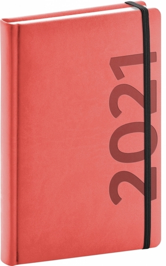 Denní diář Avilla 2021, oranžovočerný