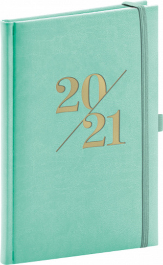 Týdenní diář Vivella Fun 2021, tyrkysový, 15 × 21 cm