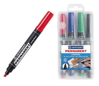 Centropen popisovač 8576 permanent (4 ks)