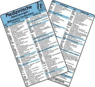 Medizinische Abkürzungen - Medizinische Taschen-Karte
