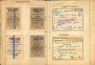 Fahrkarten der Deutschen Reichsbahn 1958-1959