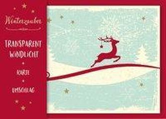 Transparent-Windlicht Winterzauber