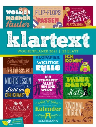 klartext 2021 - Wochenplaner