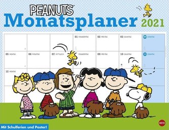 Peanuts Monatsplaner - Kalender 2021