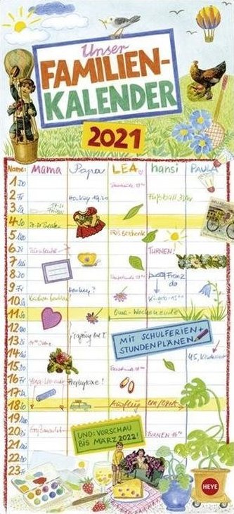 Gabi Kohwagner Unser Familienkalender Kalender 2021