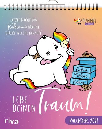 Lebe deinen Traum - Pummeleinhorn-Wandkalender 2021