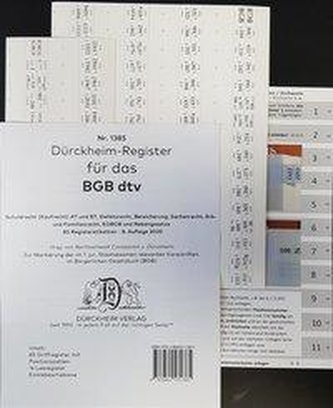 BGB im dtv oder Palandt, Dürckheim-Griffregister Nr. 166 (Nachdruck)
