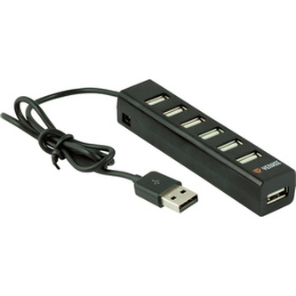 YHB 7001BK Hub 7 x USB 2.0 černý YENKEE