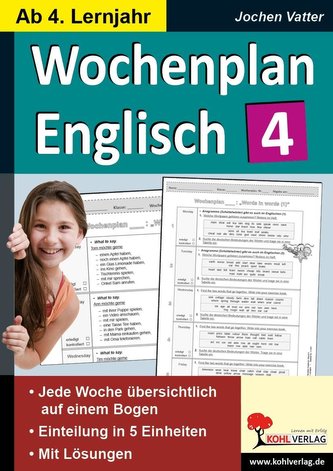 Wochenplan Englisch 4