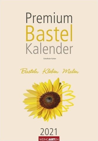 Premium Bastelkalender 2021 Champagner 33 x 23 cm