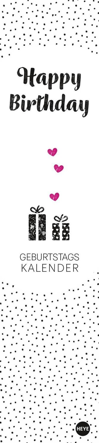 Stamp Art Geburtstagskalender long Kalender 2021