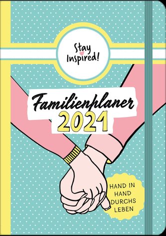 Mini Familienplaner 2021 für die Handtasche für bis zu 5 Personen in DIN B6