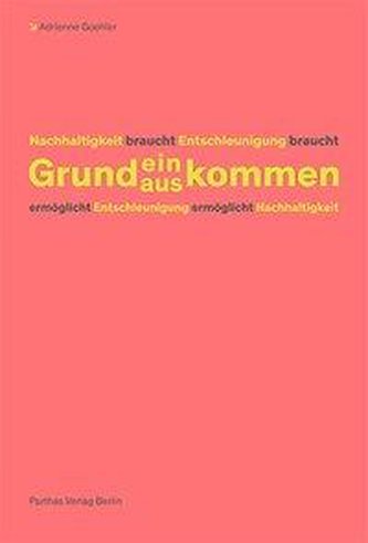 Nachhaltigkeit braucht Entschleunigung braucht Grundein/auskommen ermöglicht Entschleunigung ermöglicht Nachhaltigkeit