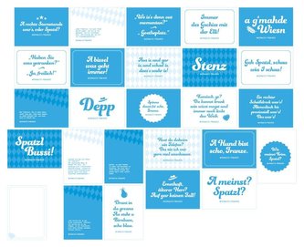 Monaco Franze - der ewige Stenz: 25-teiliges Postkarten-Set mit Originalsprüchen von Monaco Franze (Helmut Fischer), inkl. Notiz