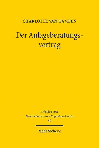 Der Anlageberatungsvertrag
