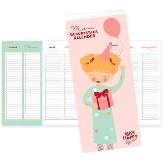 Miss Happy Girl Geburtstagskalender