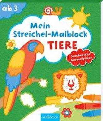 Mein Streichel-Malblock Tiere