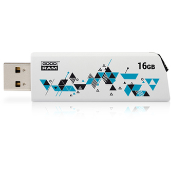 Flash disk GOODRAM USB FD 16GB CL!CK WHITE USB2.0