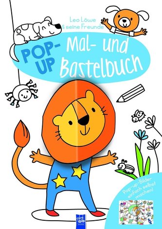 Pop-Up Mal-u. Bastelbuch Löwe Pop-Up Mal-u. Bastelbuch Löwe