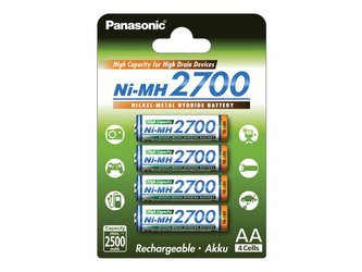 Baterie PANASONIC-ENELOOP 3HGAE/4BE  AA 4x 2700 mAh