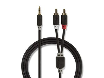 Kabel NEDIS JACK 3.5 stereo/2xCINCH 3m