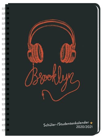 Kopfhörer Schüler-/Studentenkalender A5 Kalender 2021