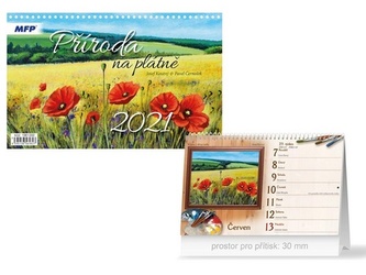 Příroda na plátně - stolní kalendář 2021