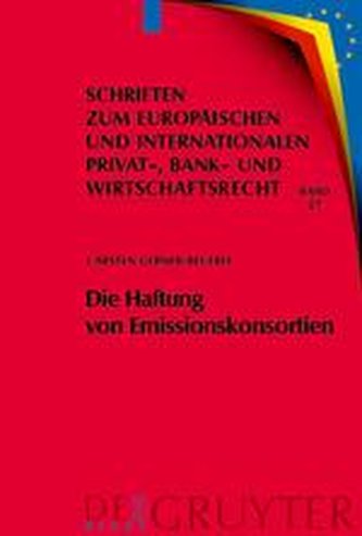 Die Haftung von Emissionskonsortien