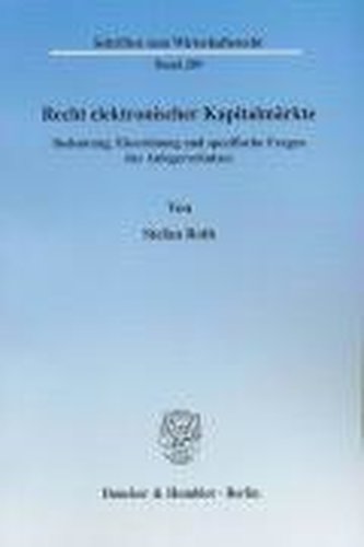 Recht elektronischer Kapitalmärkte