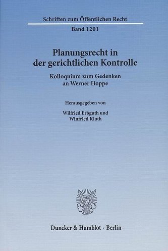 Planungsrecht in der gerichtlichen Kontrolle